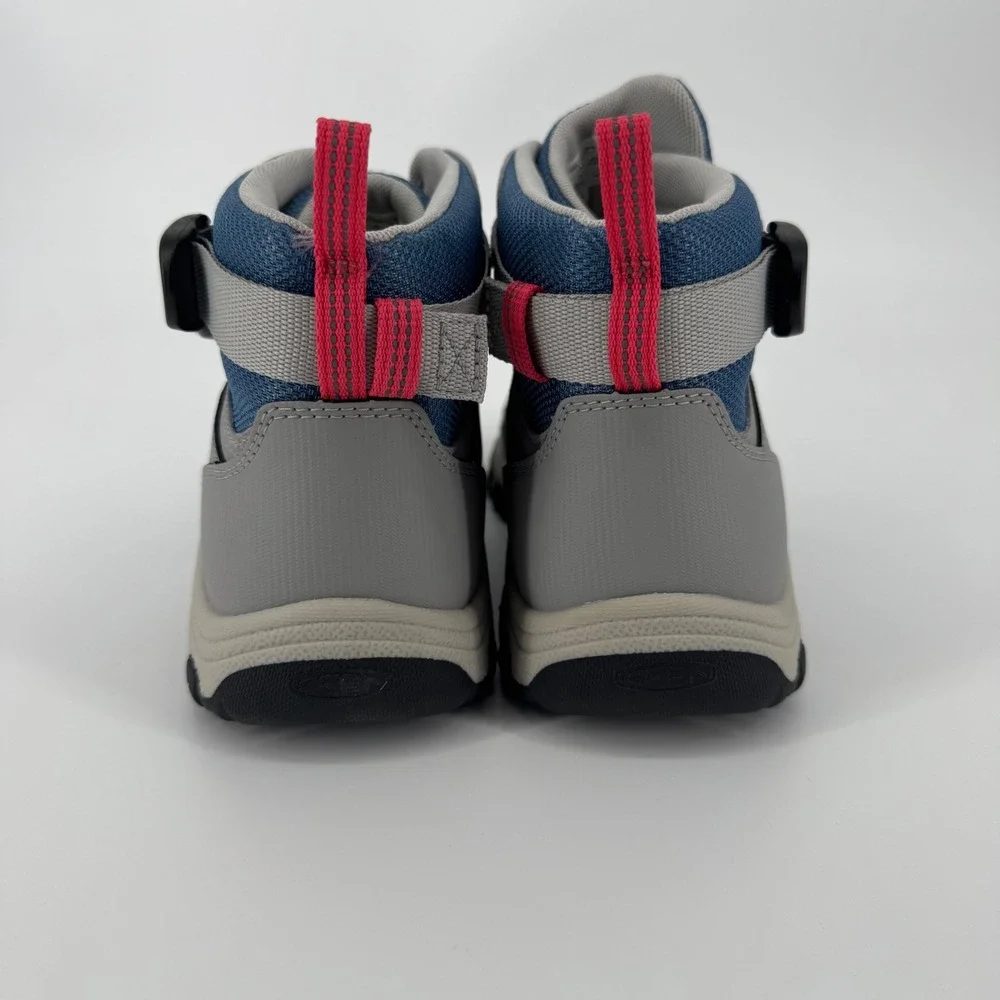 KEEN Kids 1029518 Grey Blue Pink High Top Hiking Boots Sneakers Size‎ 5Y